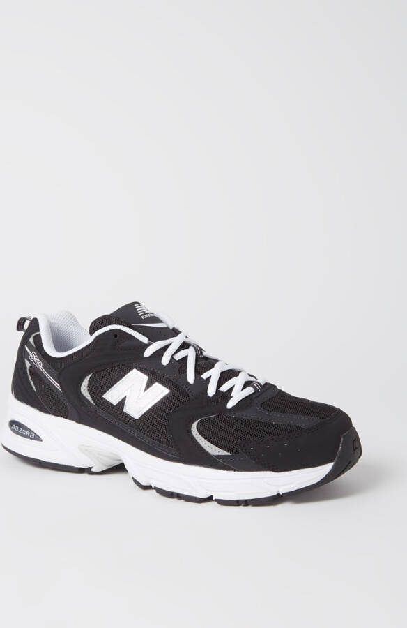 New Balance 530 sneaker met mesh details en metallic finish MR530SG