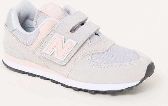 New Balance 574 sneaker met suè, de details