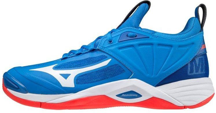 Mizuno Wave momentum 2 French blue/White/Ignition red
