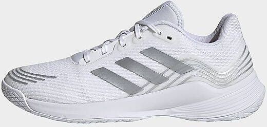 Adidas Novaflight Volleybalschoenen Cloud White/Silver Metallic/Cloud White Dames