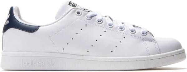 adidas Originals Stan Smith leren sneakers wit/donkerblauw