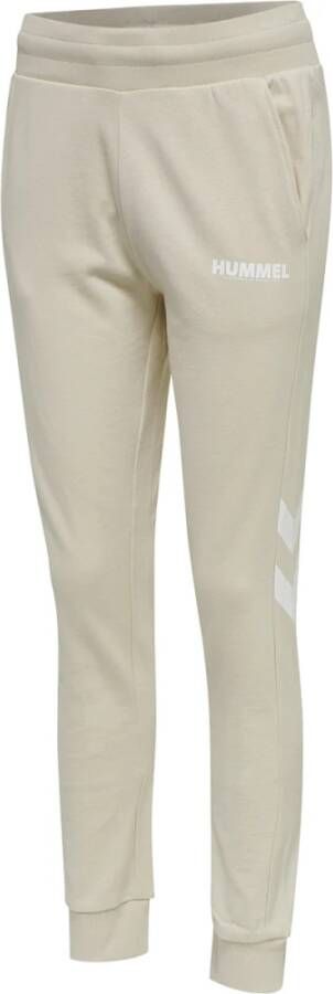 Hummel Dames taps toelopend joggingpak hmlLegacy , Wit, Dames