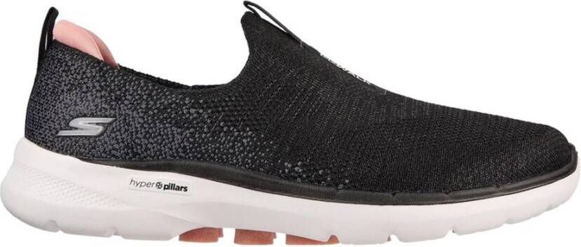 Skechers Go Walk 6 Glimmering Instapper Dames Zwart