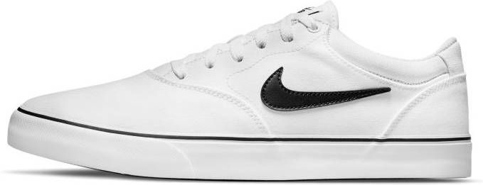 Nike SB Chron 2 Canvas Skateschoen White/White/Black Heren