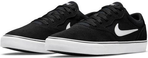 Nike SB Chron 2 Skateschoen Black/Black/White Heren