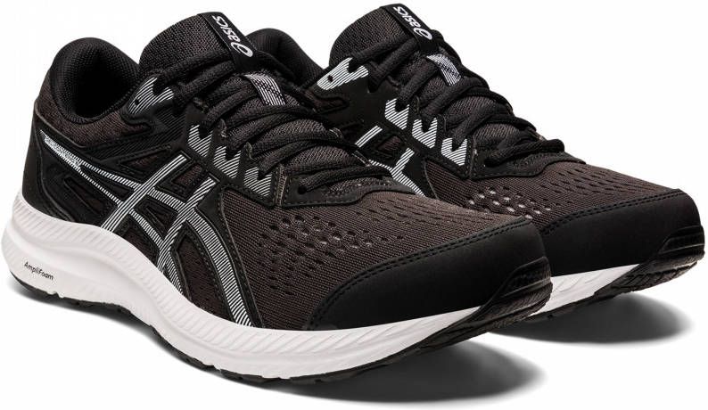 Asics gel contend 8 hardloopschoenen zwart/wit heren