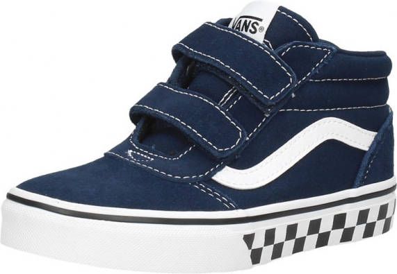 Vans YT Ward V Checker Sidewall Dress Sneaker Jongens Blauw