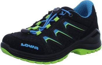 Lowa Maddox Lo wandelschoenen zwart/limegroen kids