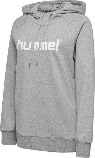 Hummel Go Cotton Logo Hoodie Grijs Vrouw