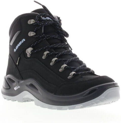 Lowa Renegade GTX Mid wandelschoenen zwart/lichtblauw