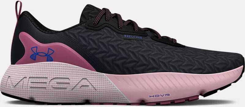 Under Armour Dameshardloopschoenen HOVR™ Mega 3 Clone Zwart/Prime Roze/Versa Blauw 38.5