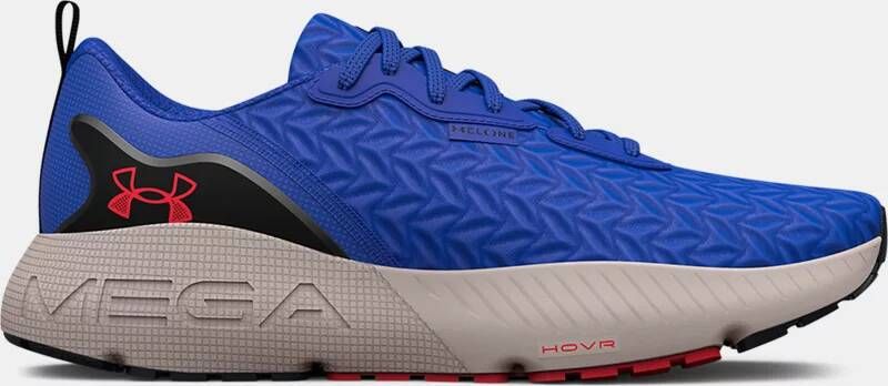 Under Armour Herenhardloopschoenen HOVR™ Mega 3 Clone Versa Blauw/Ghost Grijs/Bolt Rood 47.5